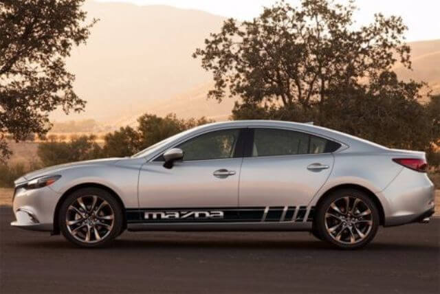 2 x mehrfarbiges Grafiksymbol Mazda Mazda 6s Autorennen-Aufkleber
