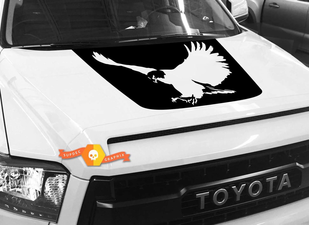Bald Eagle Silhouette Hauben Vinylaufkleber für Toyota Tundra 2014-2018