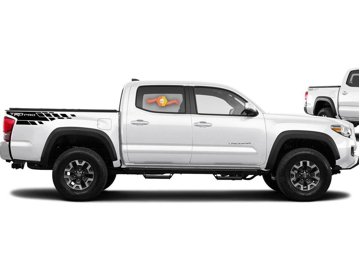 TRD Pro Karomuster Seitenwand Vinylaufkleber für Toyota Tacoma 2016-2018