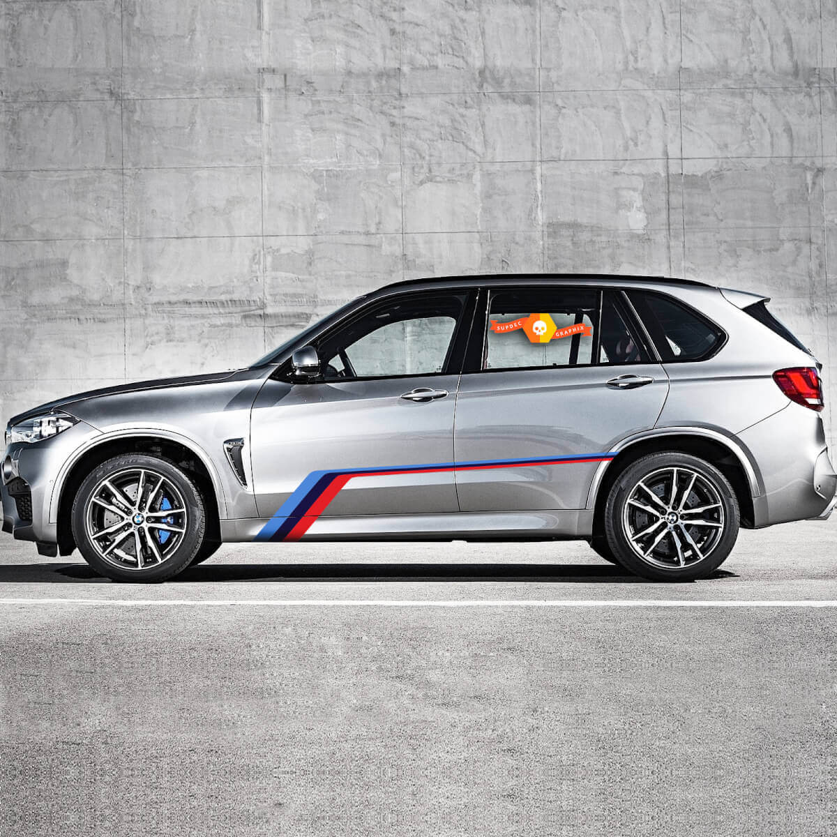 M-Style Seitenaufkleber Vinyl Decal Set für BMW X5 F15 / X5 M F85 2013-2018