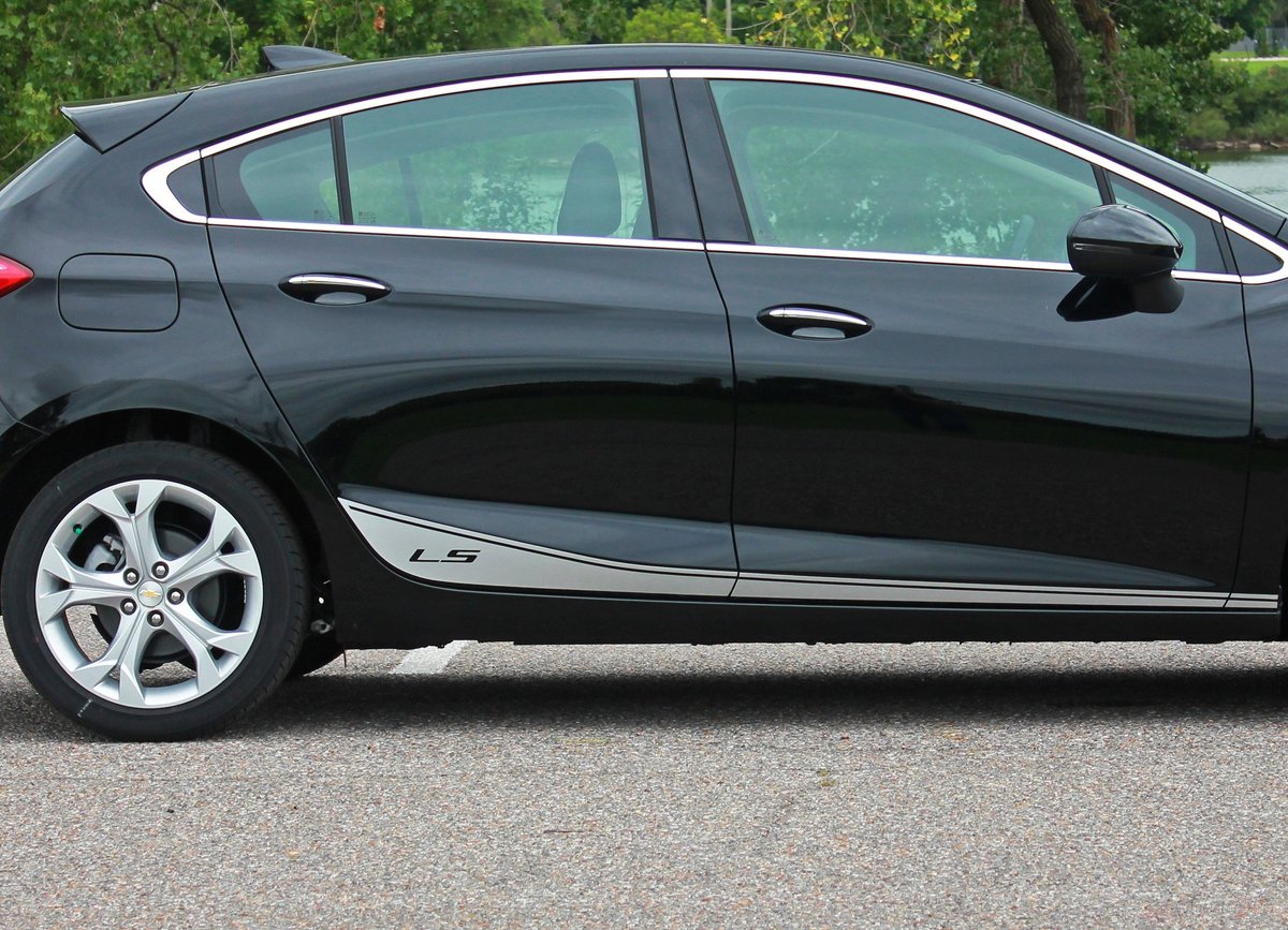 Chevrolet Cruze Racing Seitenstreifen-Grafikaufkleber Aufkleber Türlinienaufkleber Aufkleber+2
