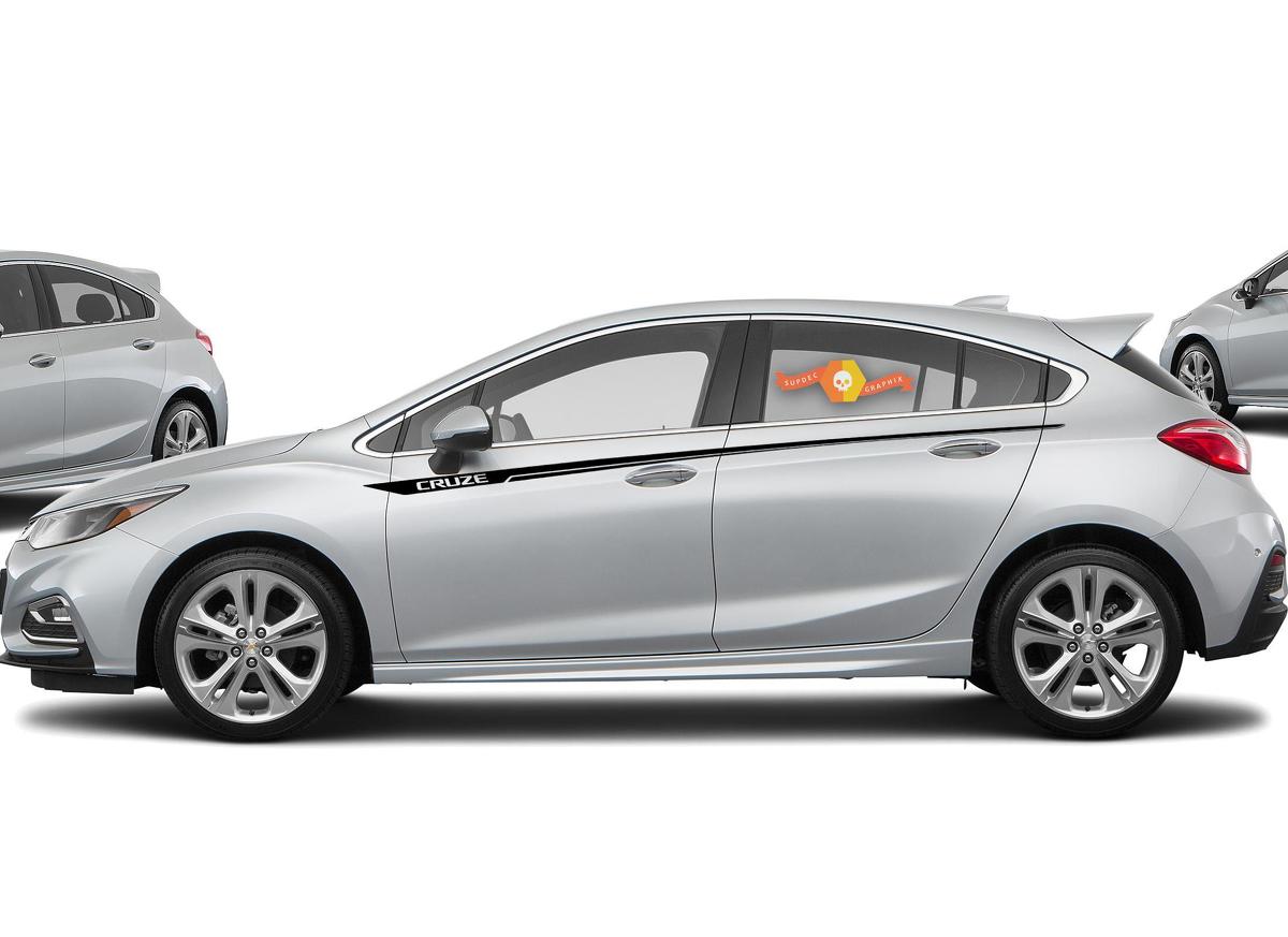 Chevrolet Cruze seitliche Nadelstreifengrafiken Aufkleber Aufkleber Türverkleidung Aufkleber Aufkleber 1
