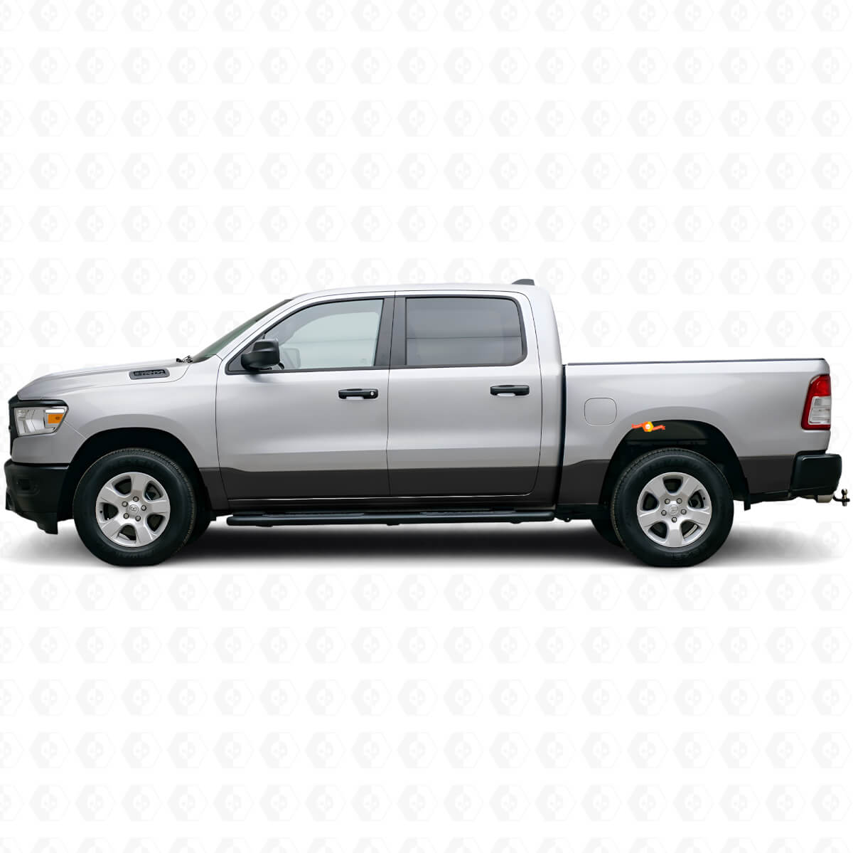 Gerader Schweller-Streifen Vinyl-Aufkleber Satz für Dodge Ram 1500