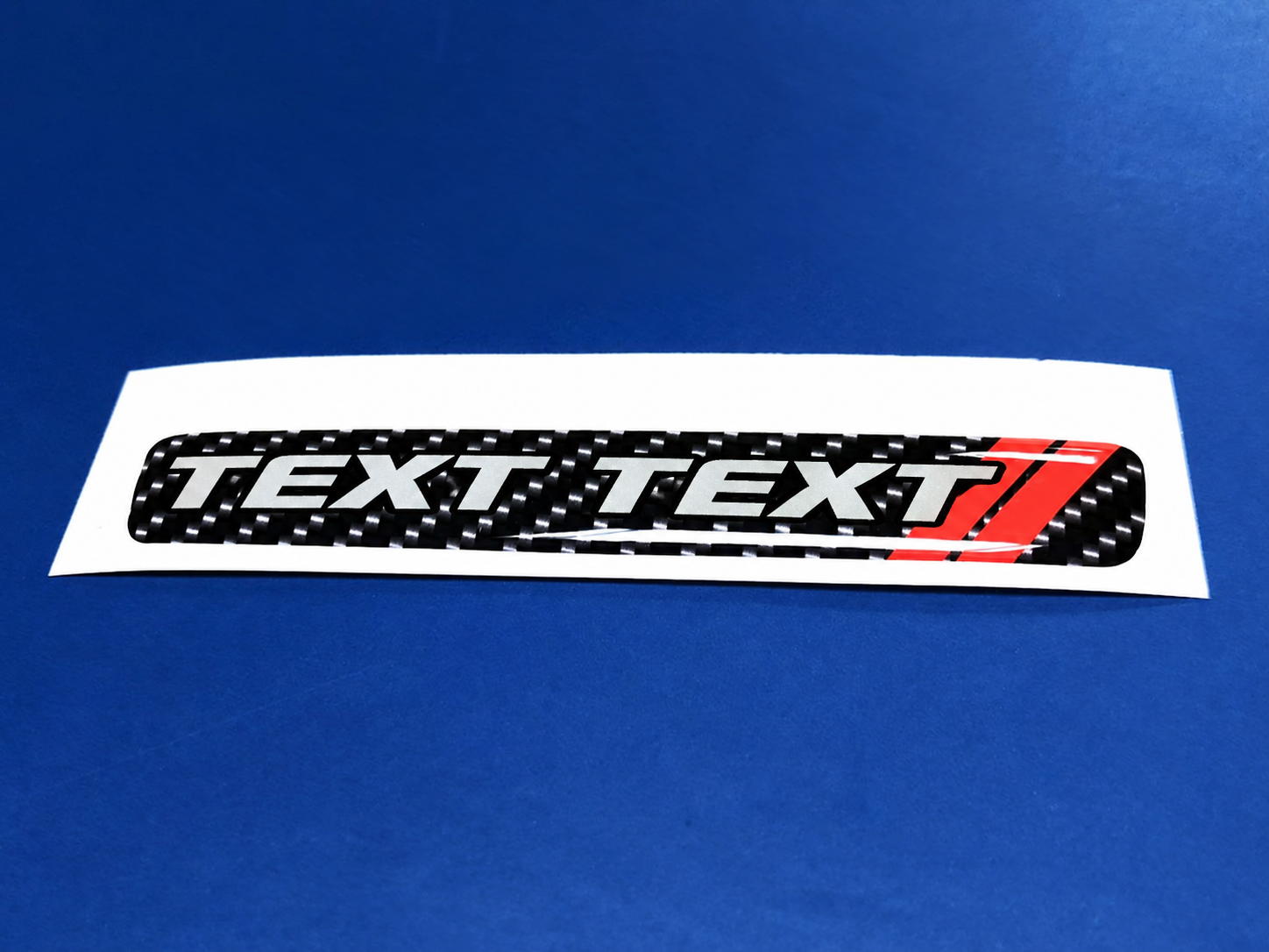 Scat Pack Style TEXT TEXT Red Carbon Fiber Domed Strip — Vinylaufkleber (Lenkrad) für Dodge Challenger