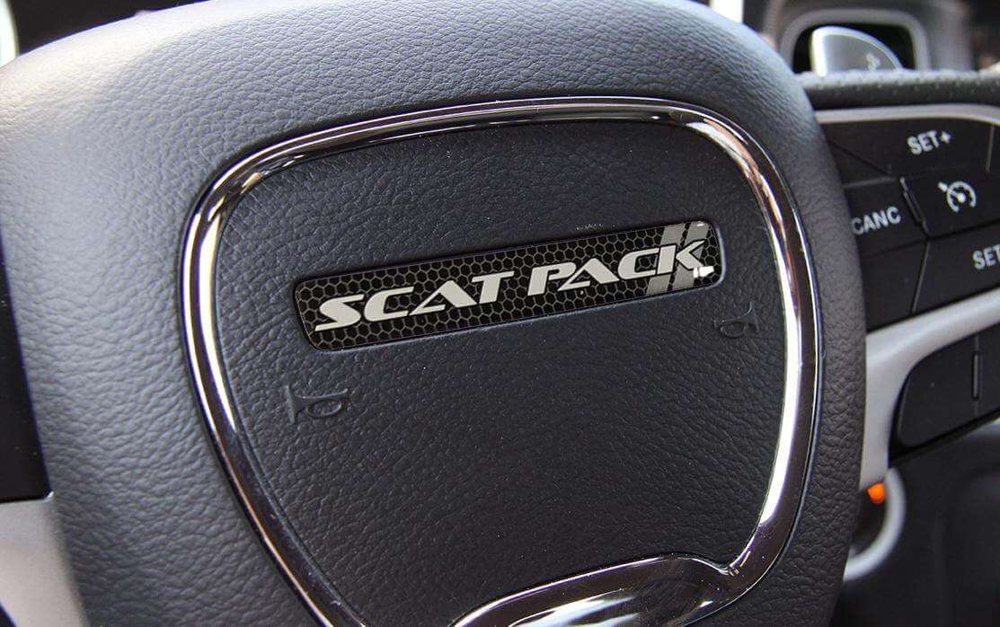 Scat Pack Lenkrad Gewölbtes Emblem Aufkleber für Dodge Challenger oder Charger