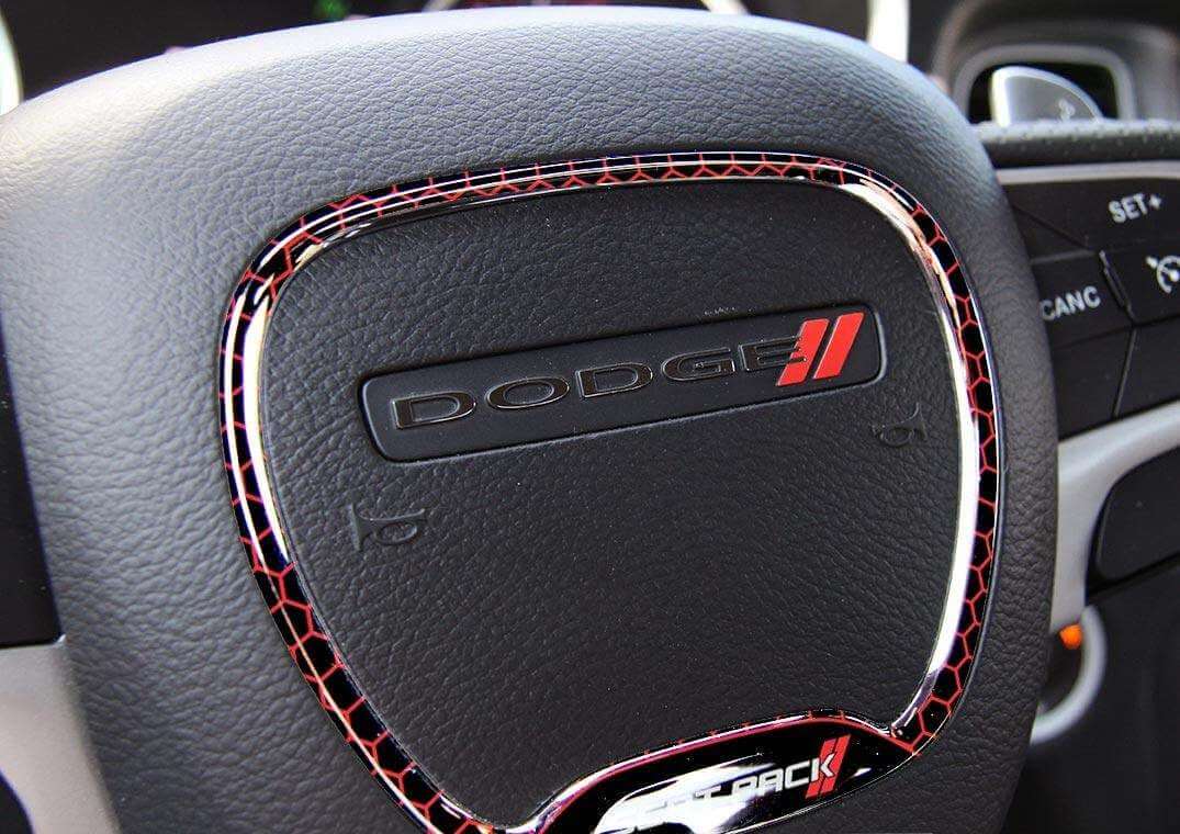 Scat Pack Lenkradblendenring mit gewölbtem Aufkleber für Dodge Challenger oder Charger