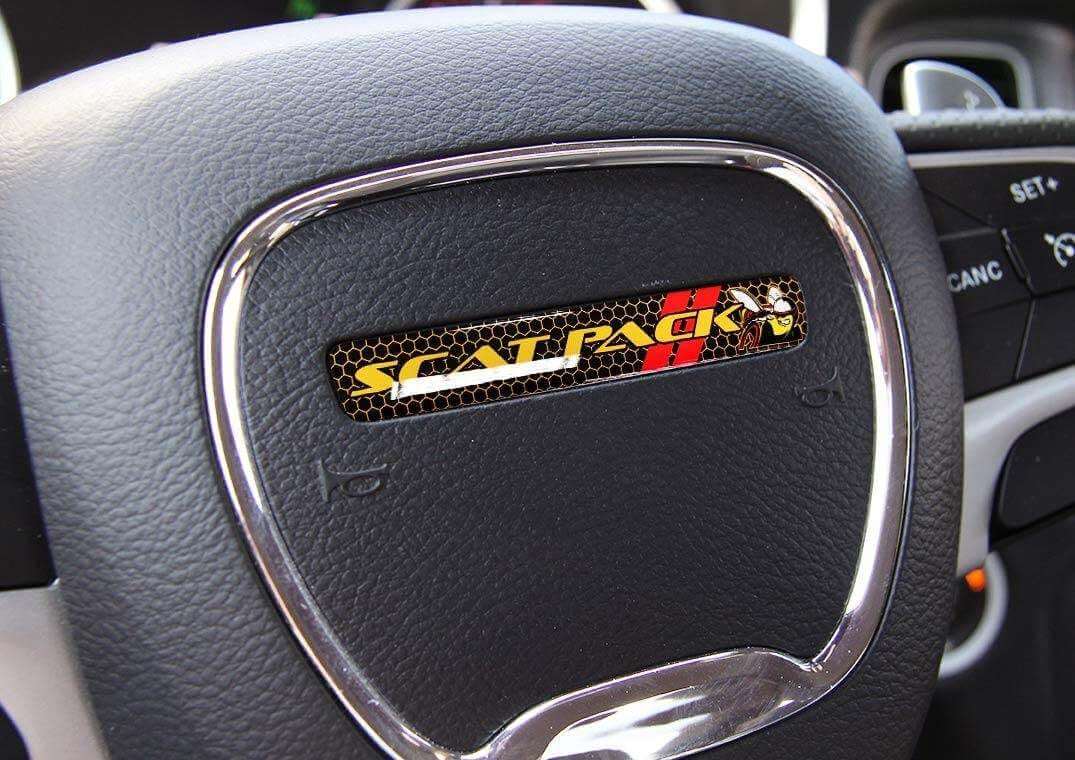 Scat Pack Style Bee Lenkrad gewölbter Aufkleber für Dodge Challenger Charger