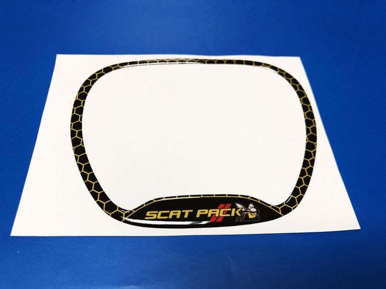 Scat Pack Style Lenkrad-Zierring-Aufkleber für Dodge Challenger Charger
