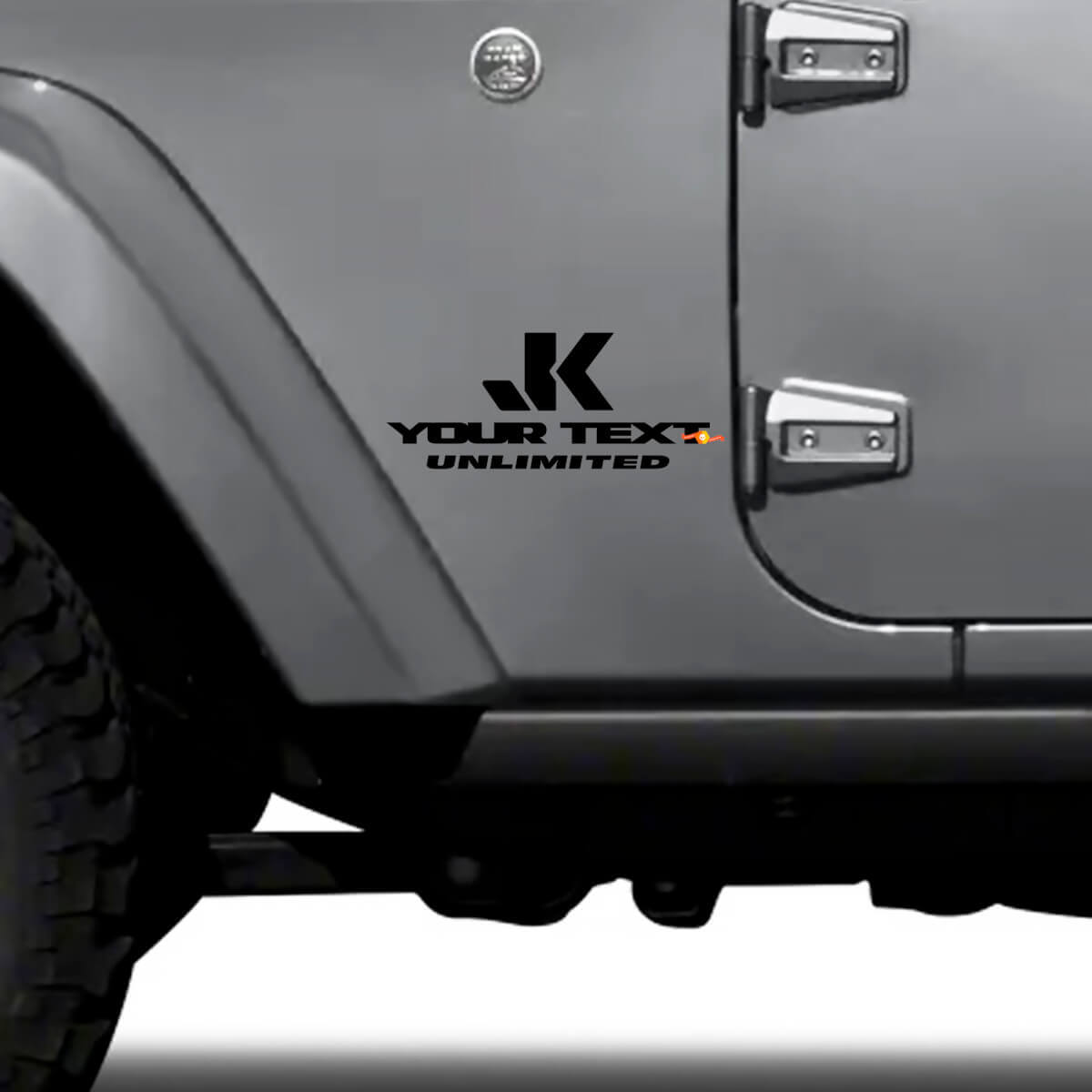 Benutzerdefiniertes JK Unlimited Seiten-Vinyl-Set für Jeep Wrangler