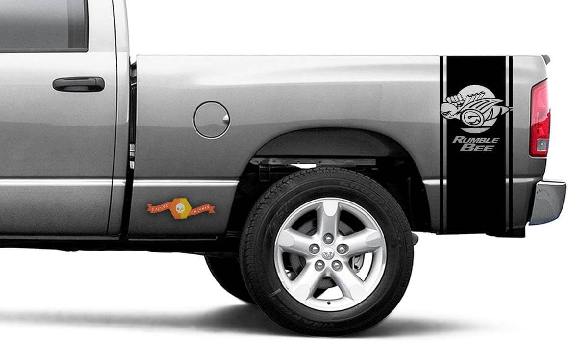 Rumble Bee Seitenstreifen Vinyl-Aufkleber-Kit für Dodge Ram 1500 2500