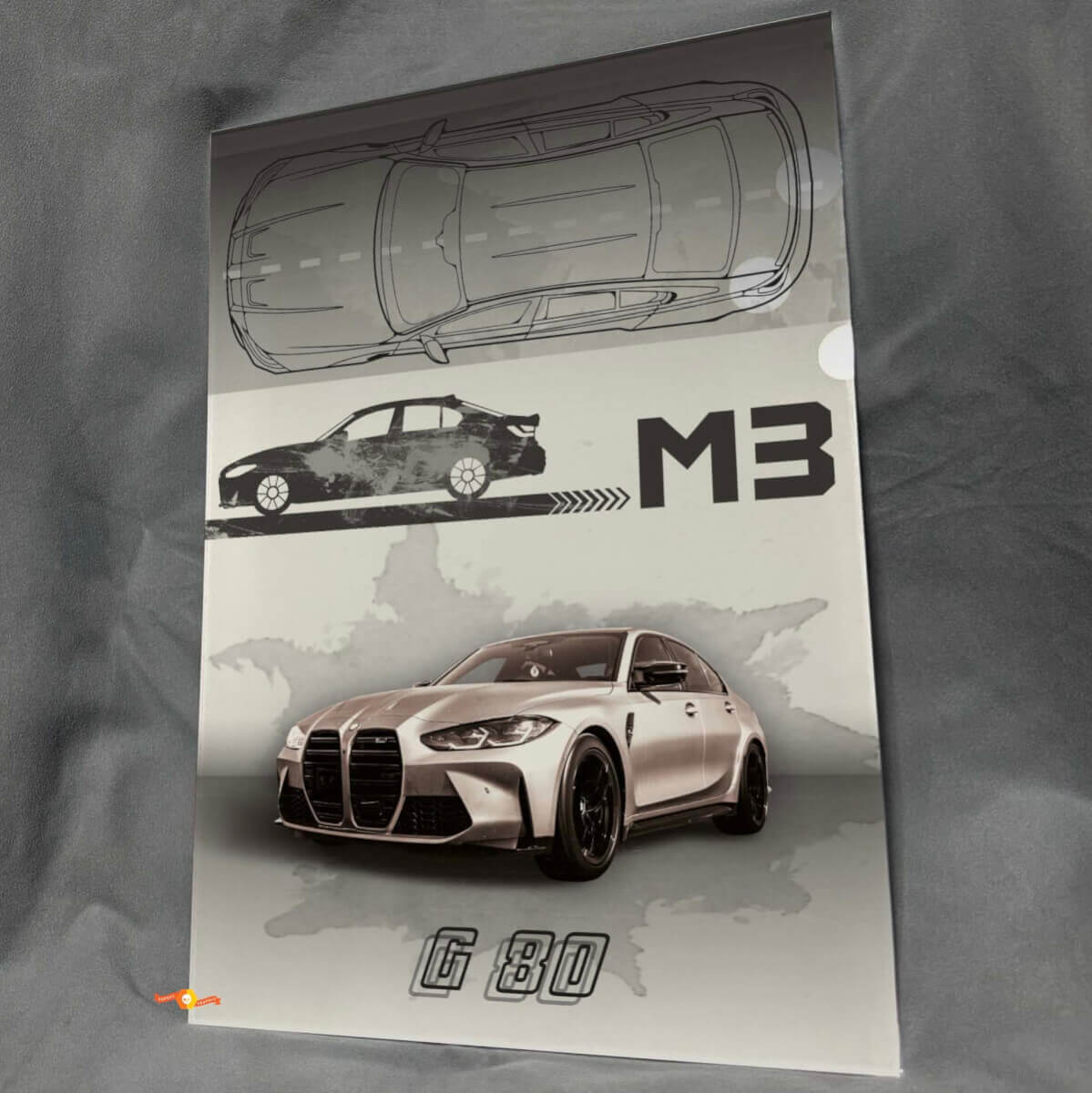 Custom M3 G80 glänzendes Acryl-Garagenwandkunst-Panel für BMW-Fans