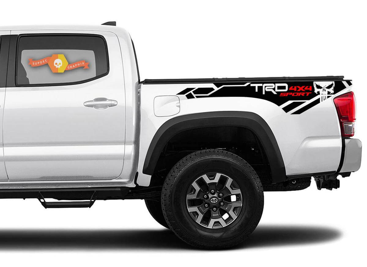 2 x Toyota Tacoma Trd Pro 4x4 2016–2020 seitlicher Vinyl-Aufkleber

