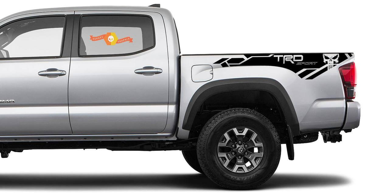 TRD Sport Punisher Seiten Vinyl-Aufkleberset für Toyota Tacoma 2016-2020