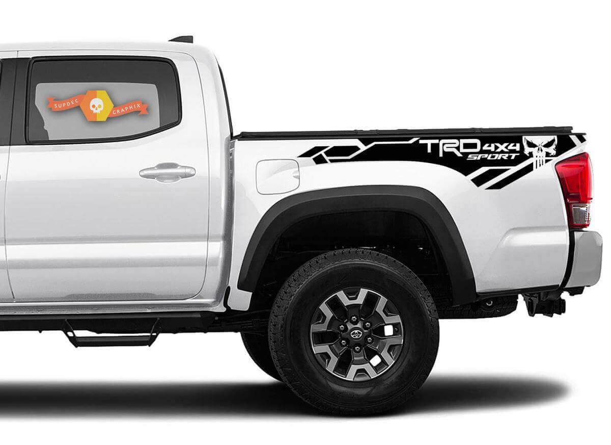 TRD 4x4 Sport Punisher Seiten-Vinylaufkleber-Set für Toyota Tacoma 2016-2020