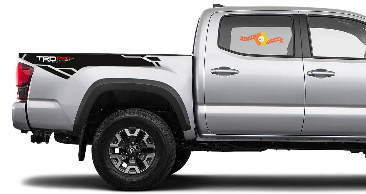 2 x Toyota Tacoma Trd PRO Racing Development 2016–2020 seitlicher Vinyl-Aufkleber
