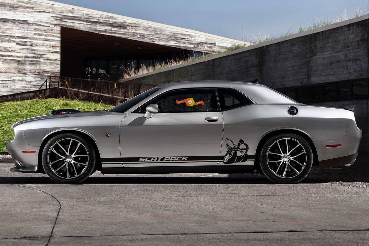 Scat Pack Seitenstreifen Vinylaufkleber für Dodge Challenger 2009-2018