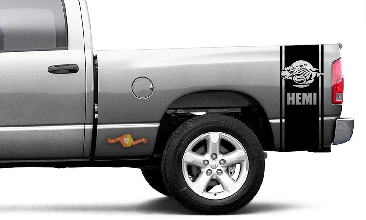 Rumble Bee Hemi Rückseitiger Vinyl-Streifen Decal-Kit für Dodge Ram 1500-3500