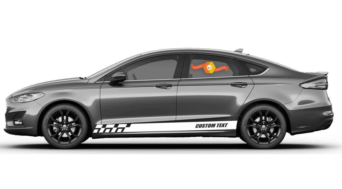 Racing Schwellerstreifen Vinyl-Aufkleber für Ford Fusion