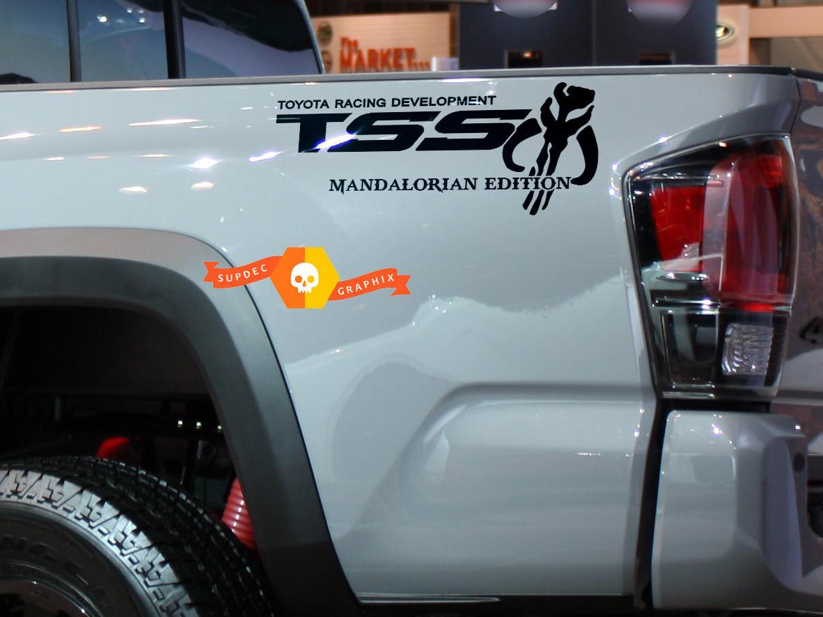 TSS Mandalorian Edition Offroad Racing Vinyl Aufkleber Aufkleber für Toyota Tacoma Tundra