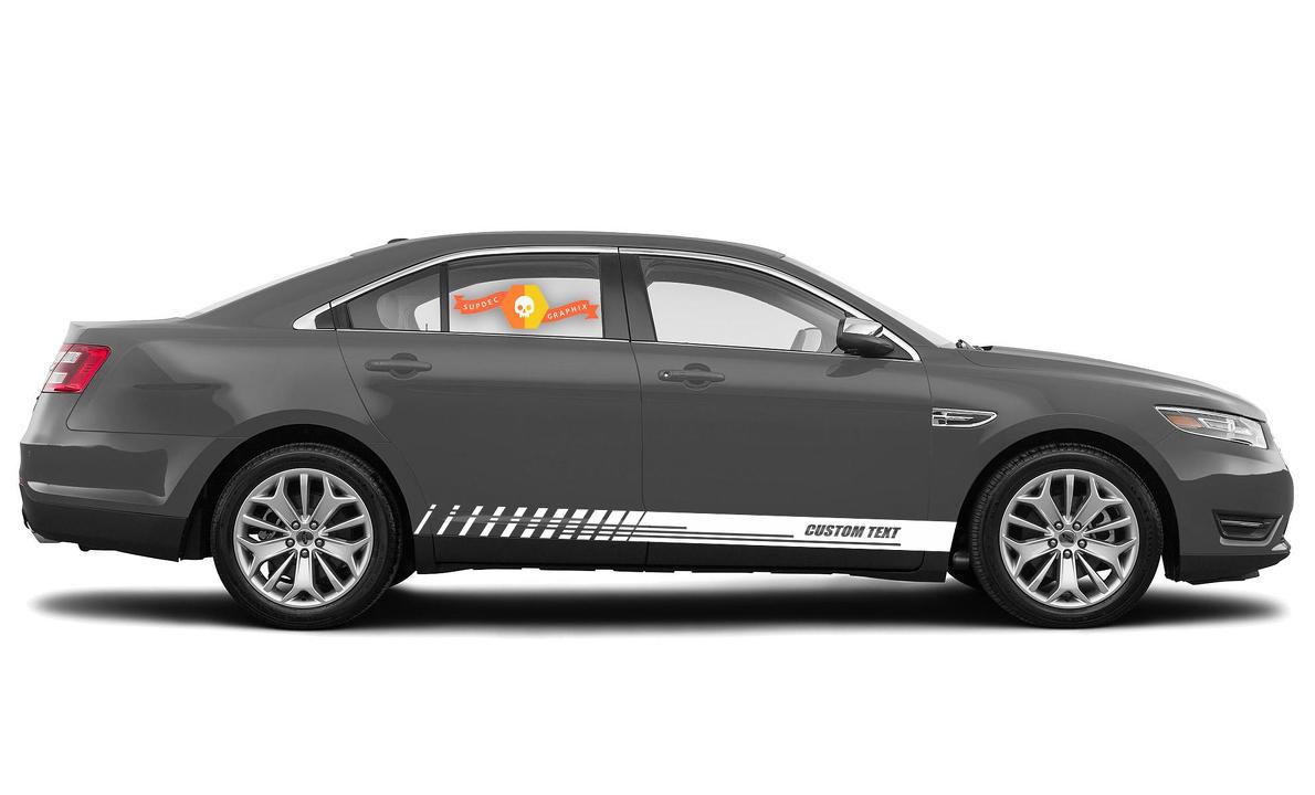 Racing Rocker Panel Stripes Vinyl-Aufkleber für Ford Taurus

