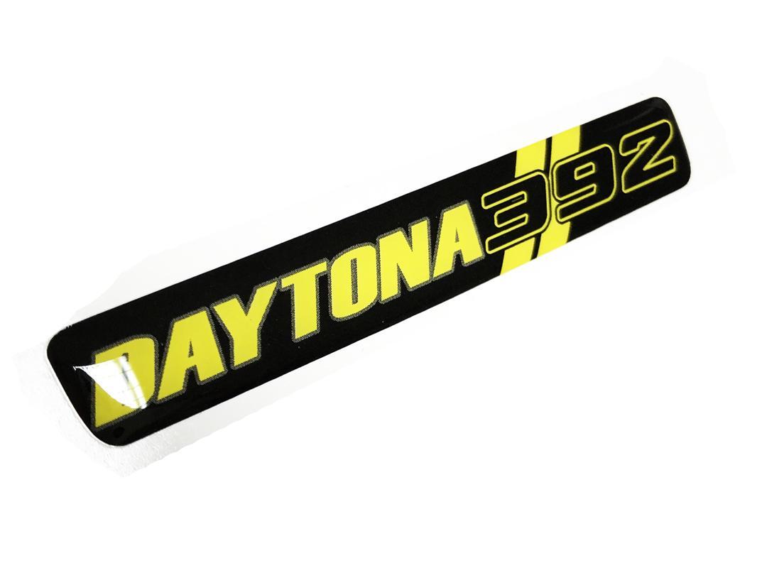 Ein Lenkrad Gelb Daytona 392 Challenger Charger Emblem Kuppel Aufkleber
