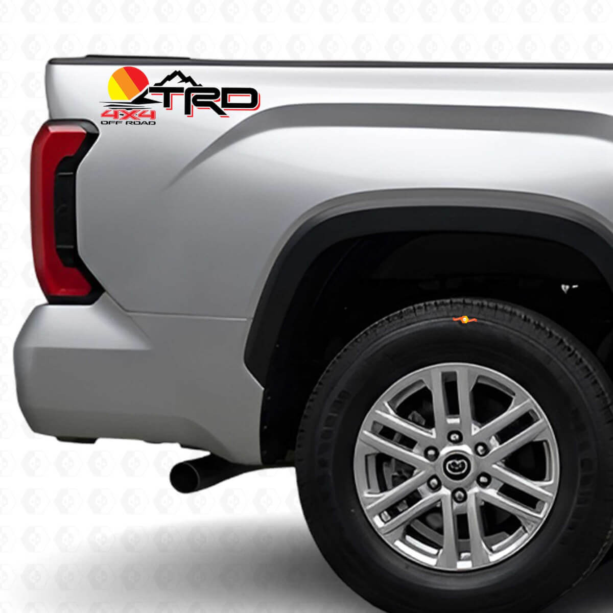 TRD 4x4 Offroad Vintage-Stil Vinyl-Aufkleber für Toyota Tundra Seitenteil