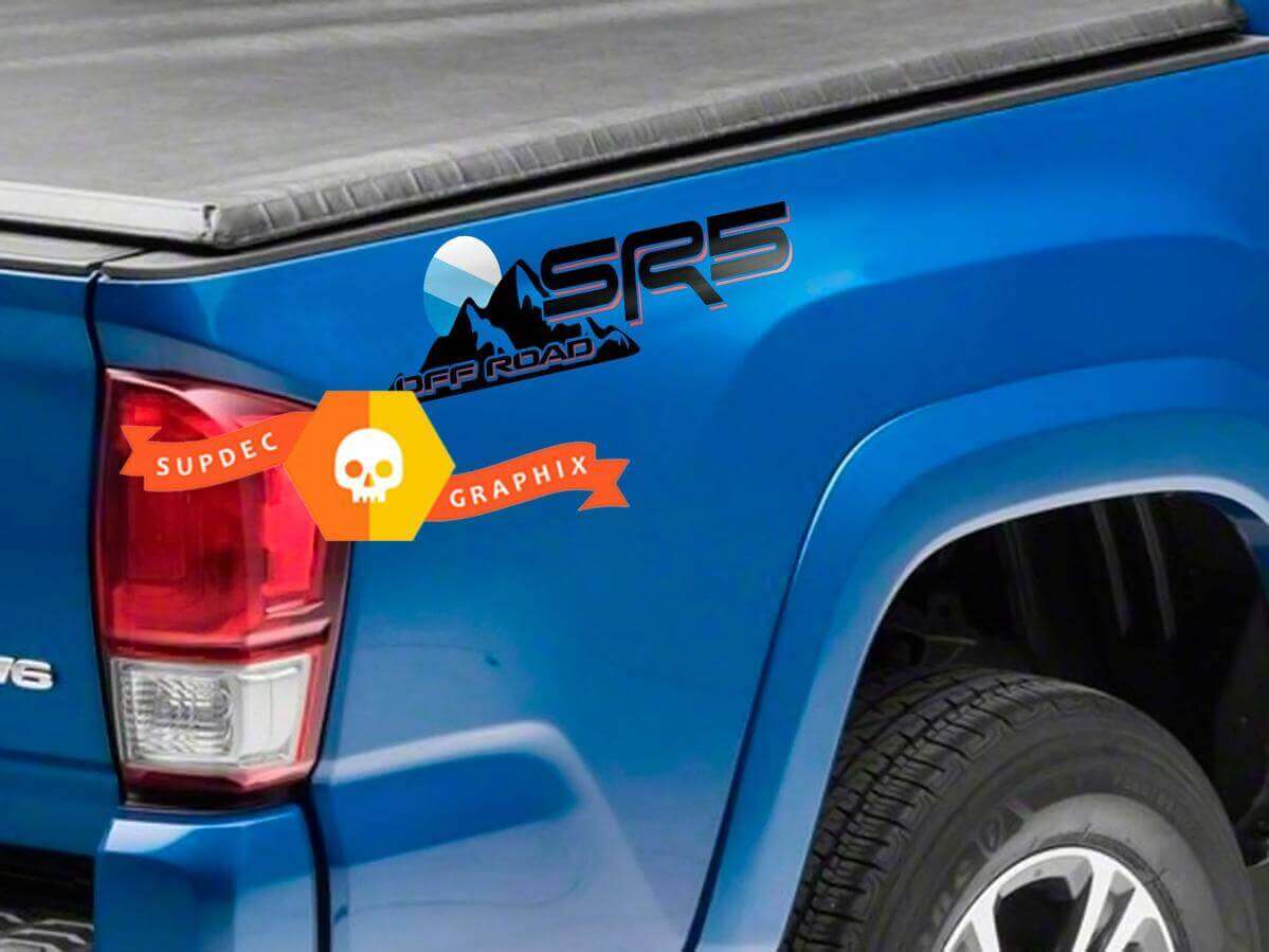 SR5 Offroad Mountain Side Vinyl-Aufklebersatz für Toyota Tacoma Tundra