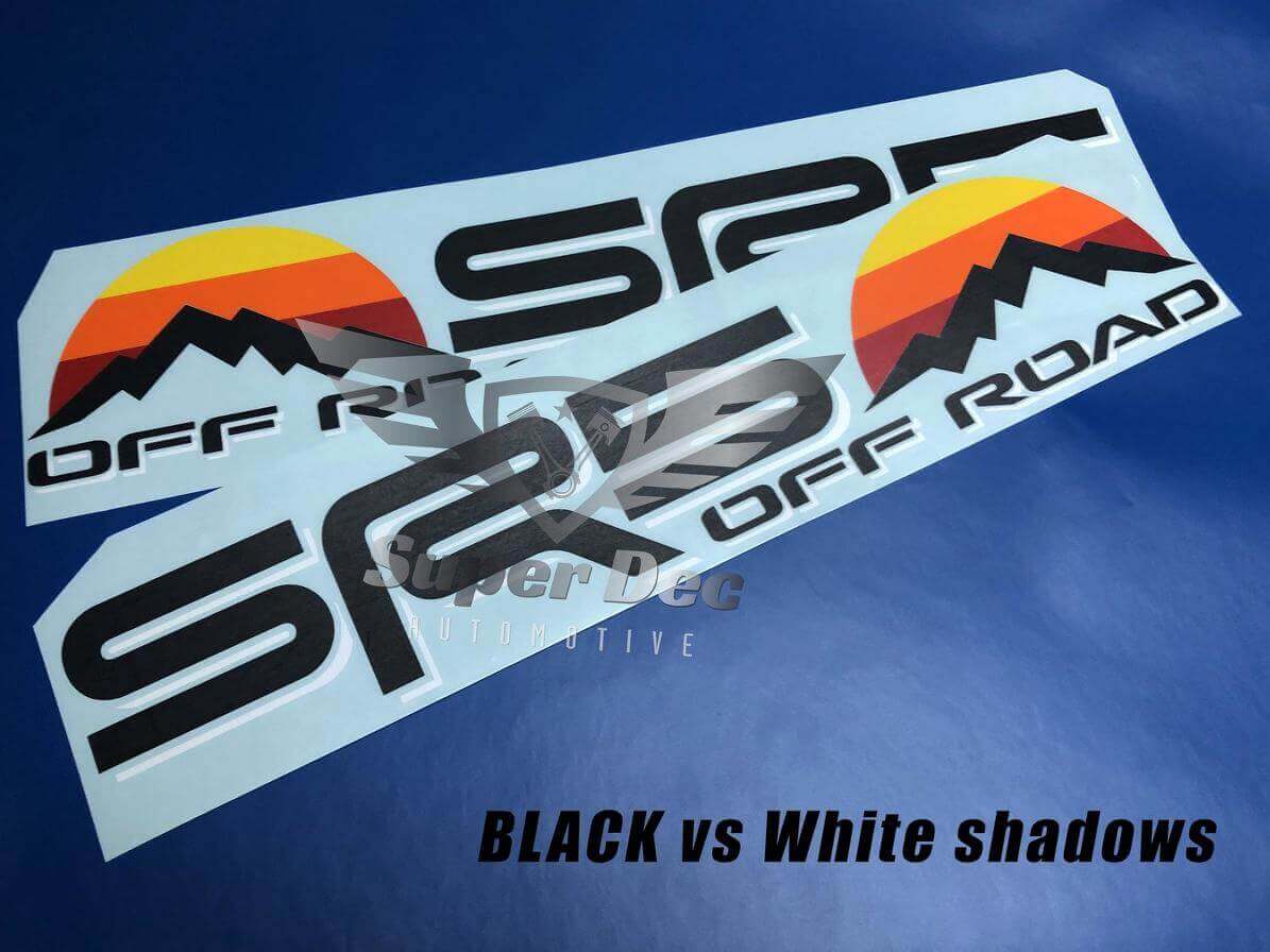 SR5 Offroad Vintage-Stil Seiten-Vinylaufkleber-Set für Toyota Tacoma Tundra 4Runner