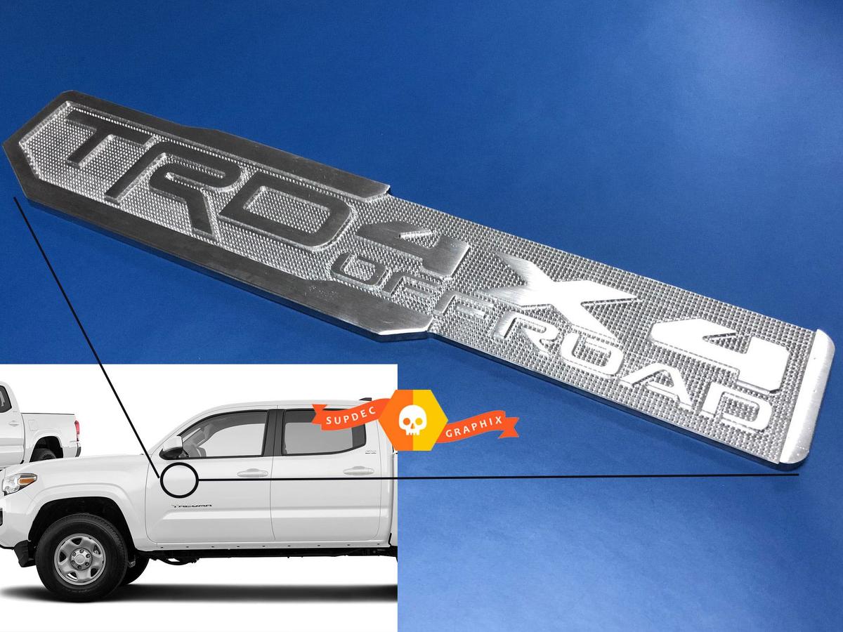 Ein TRD 4x4 Off Road Sport Pro Bro Metall-Aluminium-Abzeichen, Bettseiten-Emblem, Aluminium

