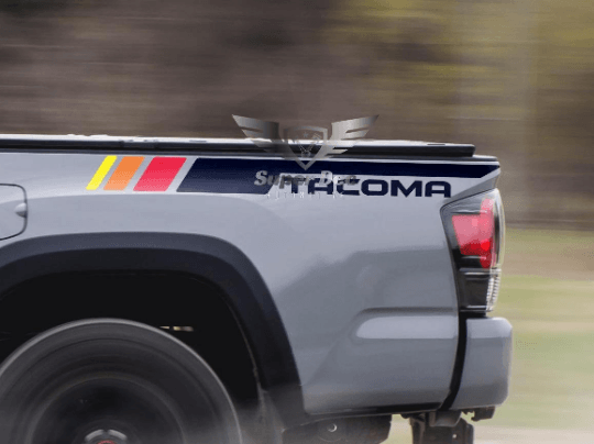 Vintage TRD Stil Seitenstreifen Vinylaufkleber für Toyota Tacoma