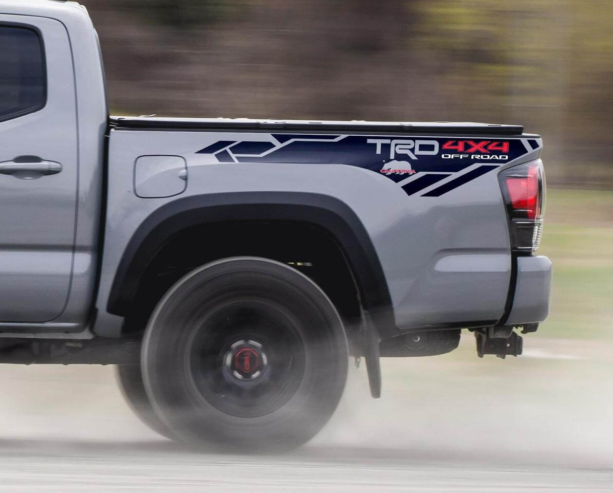 California TRD 4x4 Offroad Seitenwand Vinyl-Aufkleber für Toyota Tundra 2013-2019