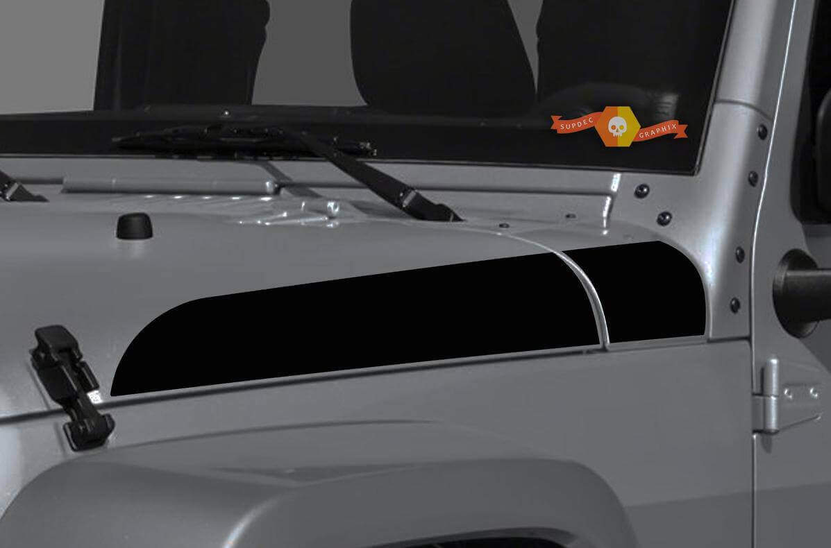 Akzentstreifen Motorhaube Seitenaufkleber Paar für Jeep Wrangler & Gladiator