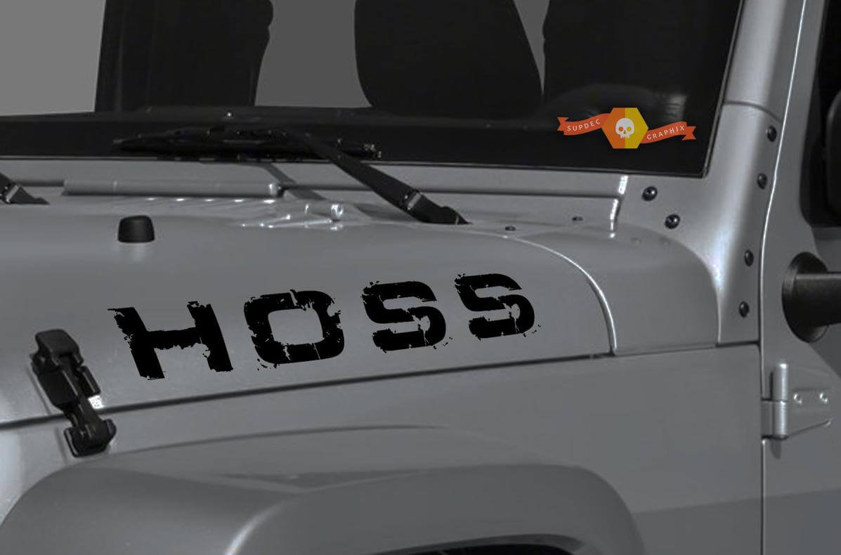 Neuer Jeep Wrangler Gladiator JT JL JLU Rubicon Custom Destroyed HOOS Zubehör Vinyl Aufkleber Aufkleber Grafikset für 2018 2021
