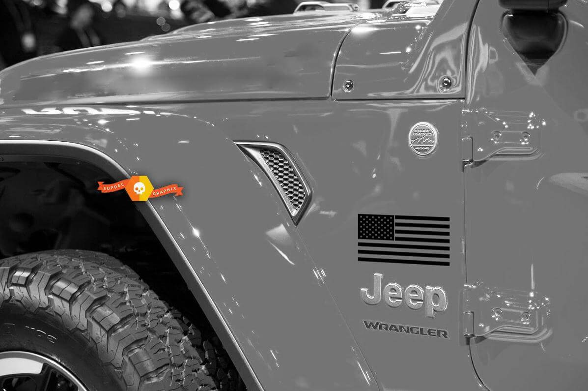 Amerikanische Flagge Kotflügel Vinyl-Aufkleber für Jeep Wrangler & Gladiator