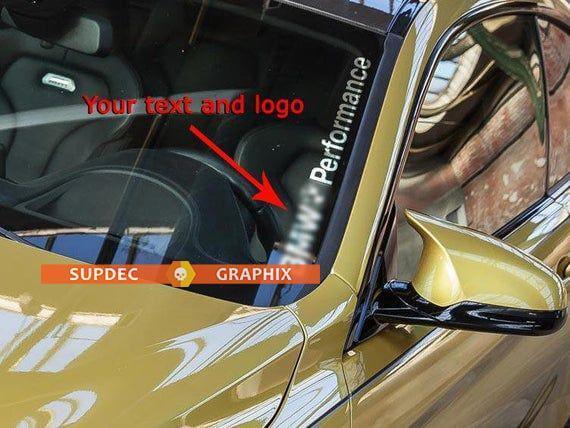 Individueller M Performance Style Windschutzscheiben-Vinylaufkleber für BMW