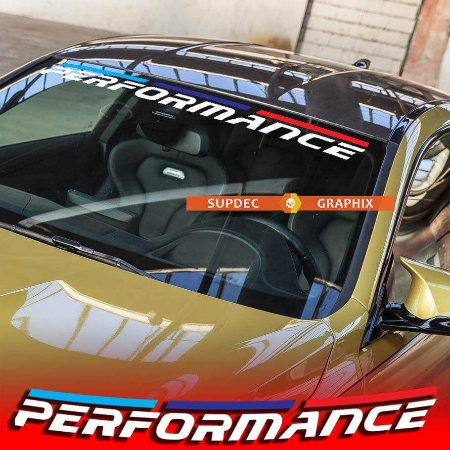 M Performance Style Windshield Banner Vinyl-Aufkleber für BMW
