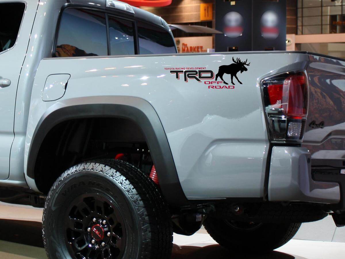 TRD Off Road Elch Seitenaufkleber aus Vinyl für Toyota Tacoma