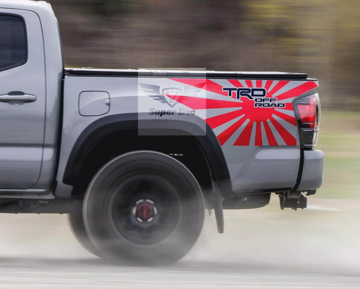 TRD Style JDM Rising Sun Seitenaufkleber-Set für Toyota Tacoma Tundra 2013-2020