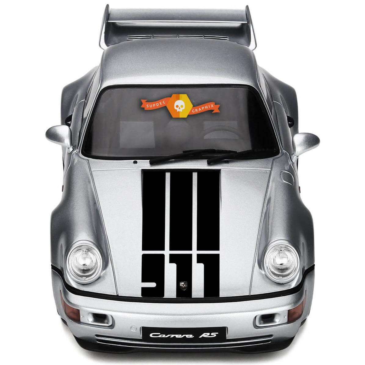 911 Stil Motorhaubenstreifen Vinyl-Aufkleber für Porsche 911