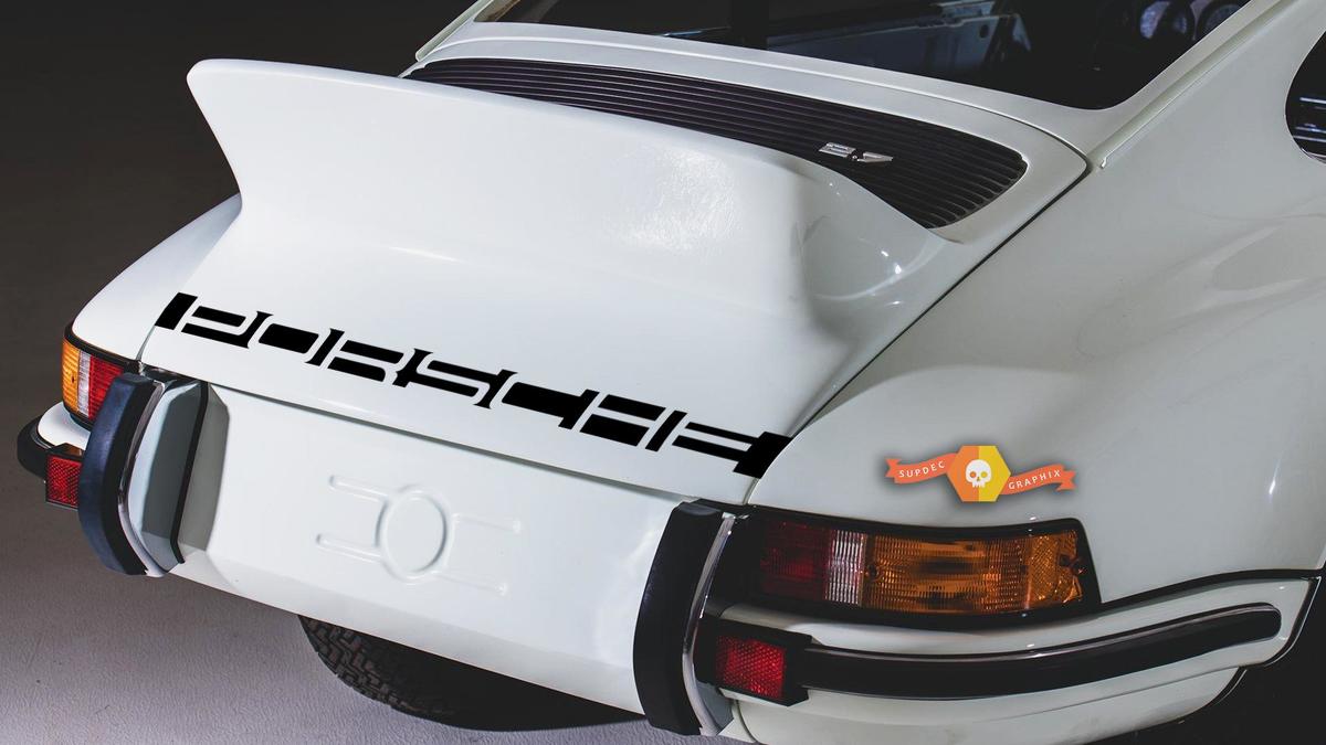 Porsche 911 Heckstreifen-Buchstaben-Aufkleber
