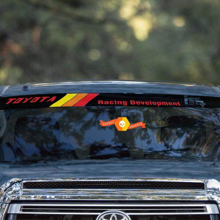 TRD Stil Vintage Windschutzscheiben-Banner Vinylaufkleber für Toyota Trucks