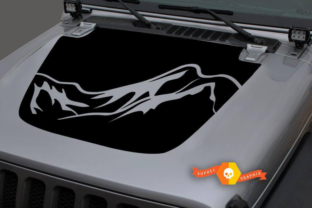 Berg-Hauben-Vinyl-Aufkleber für Jeep Gladiator Wrangler