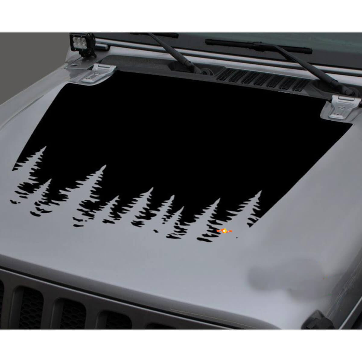Forsthauben-Vinylaufkleber für Jeep Gladiator & Wrangler