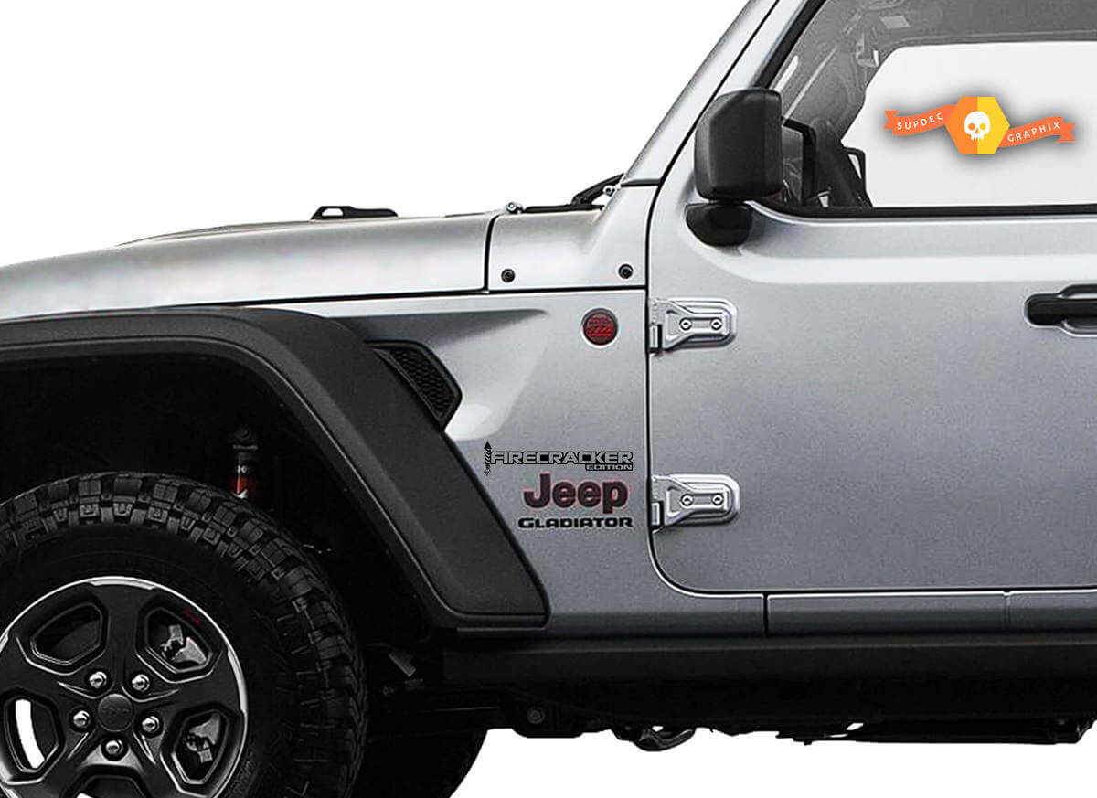 Firecracker Edition Kotflügel Vinyl-Aufkleberkit für Jeep Wrangler & Gladiator