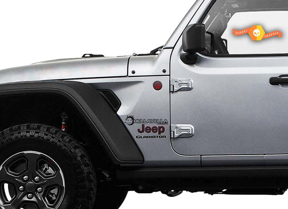 Hella Yella Edition Kotflügel Vinyl-Aufkleber Set für Jeep Wrangler und Gladiator