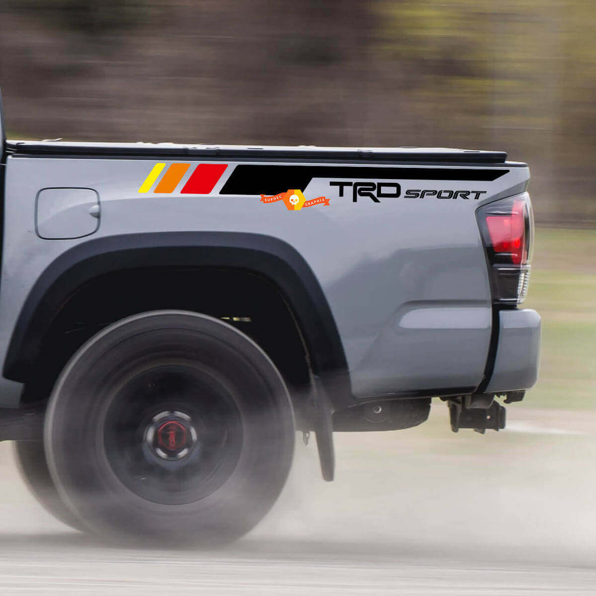 TRD Sport Retro Streifen Seitlicher Vinyl-Aufkleber für Toyota Tacoma 2005-2020