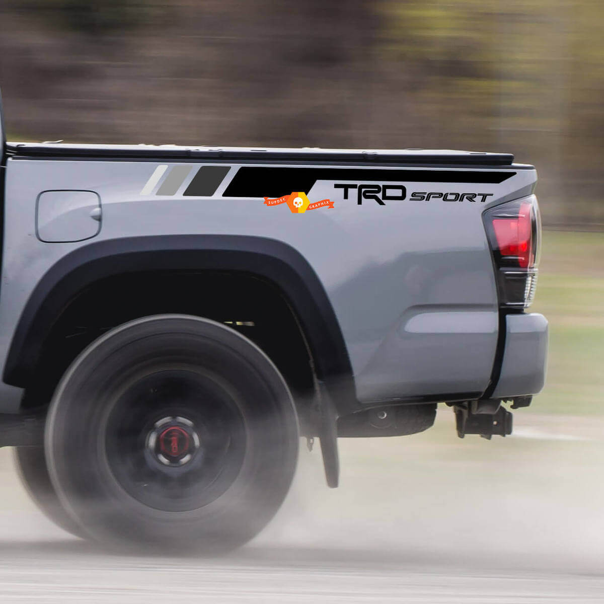 TRD Sport Style Seitliche Streifen Vinyl-Aufkleber für Toyota Tacoma