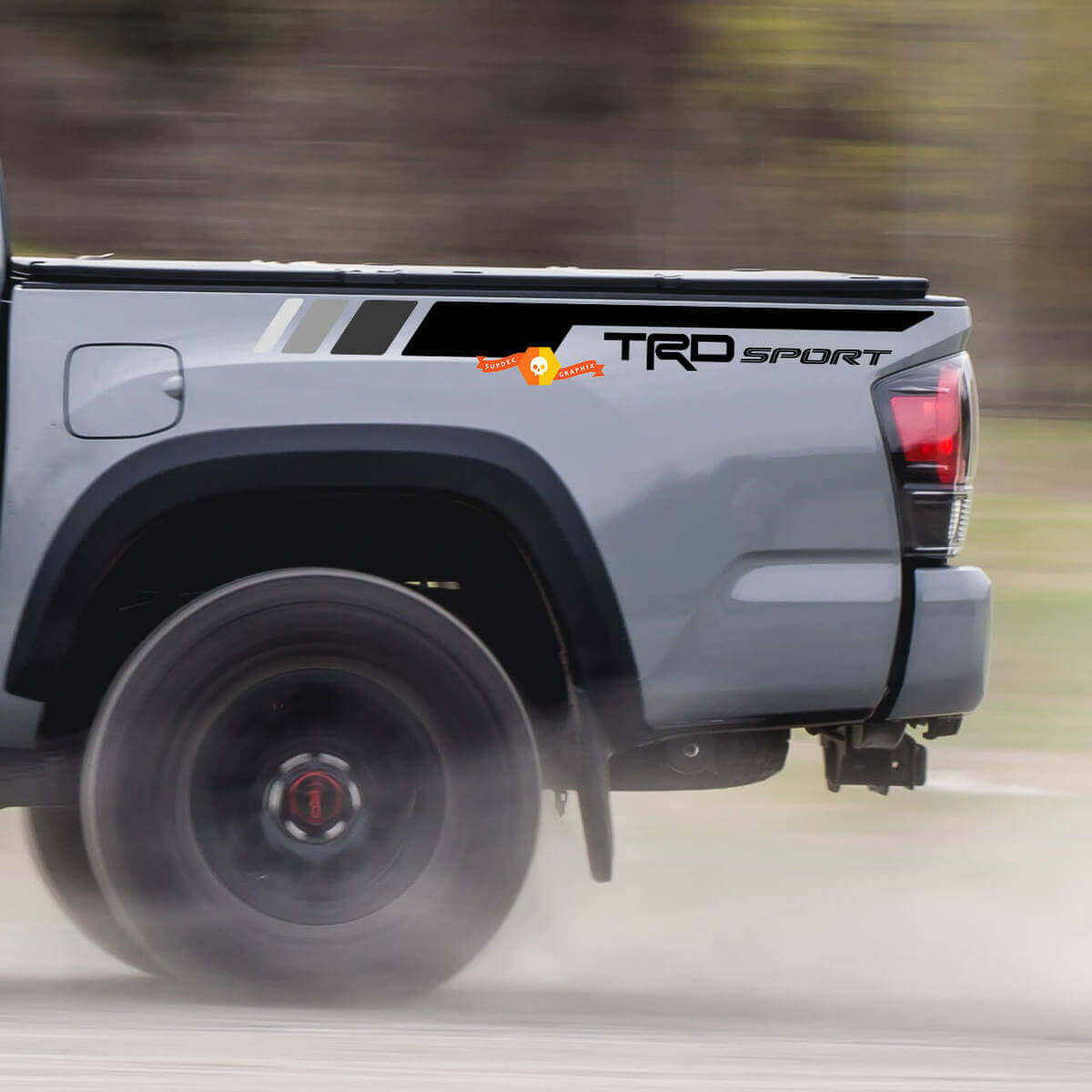 TRD Sport Style Streifen Seitenwand Vinylaufkleber für Toyota Tacoma