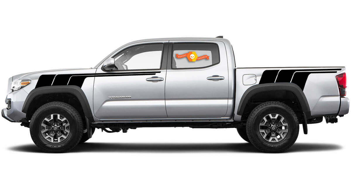 Retro-Streifen Seitlicher Vinyl-Aufkleber für Toyota Tundra