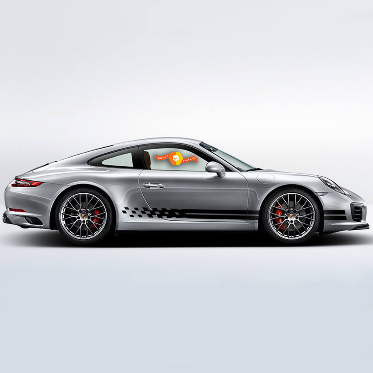 Porsche Rocker Panel Racing Turbo Seite Seitenstreifen Aufkleber